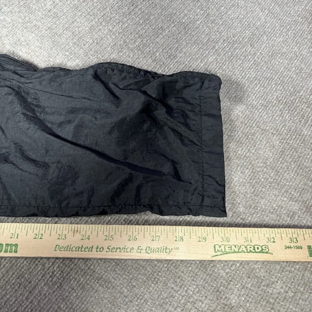 Vintage Adidas‎ Originals Track Pants Mens M Black Windbreaker Fleece Lined
